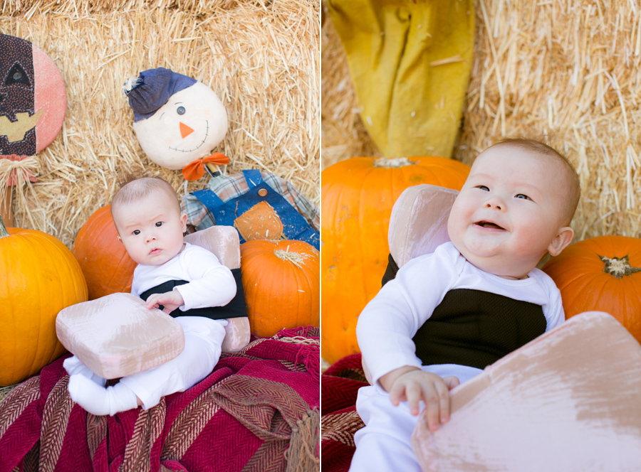 20 week old baby boy halloween pumpkin patch
