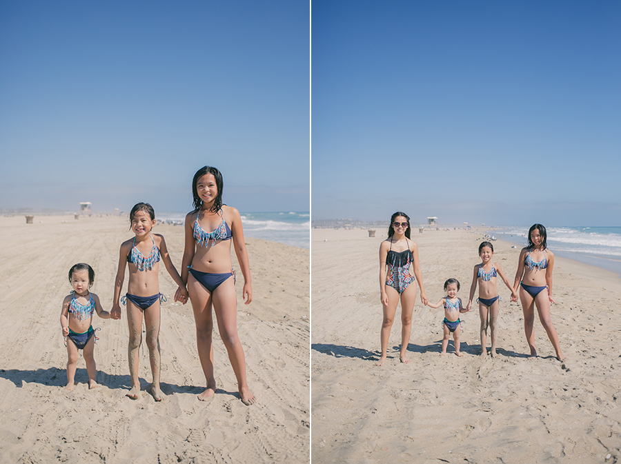 huntington beach family beach day lspace swim
