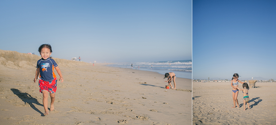 huntington beach family beach day